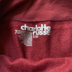 Maroon fleeced leggings